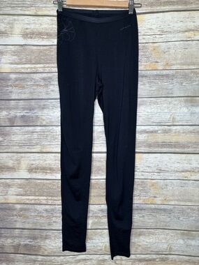 Icebreaker S merino wool tight leggings in black